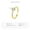 Modian 925 Sterling Silber klassischer Charme Smaragdschliff Zirkonia Fingerringe für Frauen hypoallergener Hochzeitsschmuck