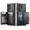 Portemonnaie-Hülle für Samsung Galaxy S25 Edge S25 S24 S23 S22 S21 S20 Ultra, Premium Abnehmbarer Magnetischer Kartenhalter RFID-Blockierung