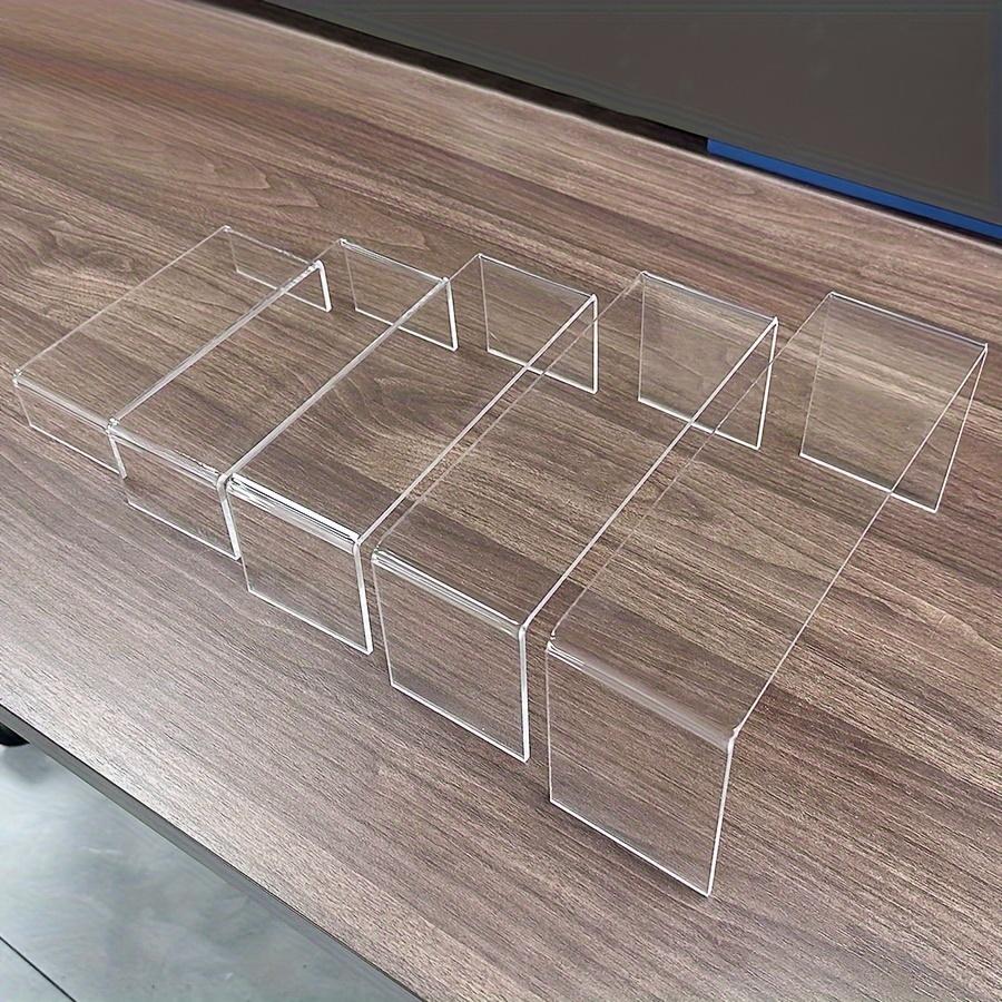 5er Set U-förmiger transparenter Acryl-Aufsteller | Acryl | klein, Tischaufsteller, Einzelhandel | Aufsteller, Aufbewahrung | Mini-Präsentationstisch