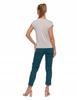 Women's Blouse Short Sleeve V-Neck Comfortable Light Stylish Soft MORAJ L BEIGE
