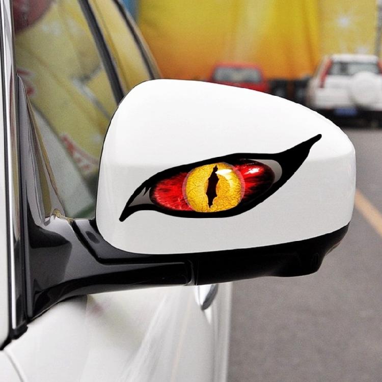 Adesivo Decorativo per Auto Moto Finestrino Occhi Malvagi Adesivi per Auto Accessori