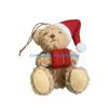 Y5JC Plush Bear Pendant Hanging Pendant Christmas Tree Decorations Desktop Ornaments For Home Party Indoor Outdoor Holiday