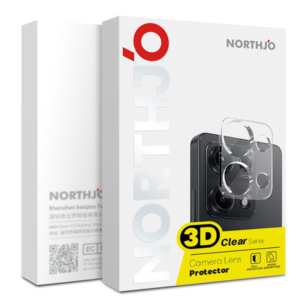 NORTHJO 2Pcs For Honor 400 Pro 5G (Global) Camera Lens Protector Tempered Glass Clear Lens Film 3D Full Coverage