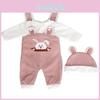 3643cm Doll Clothes For 17inch New Born Baby Dolls Soft Outfit With Hat Not A Doll