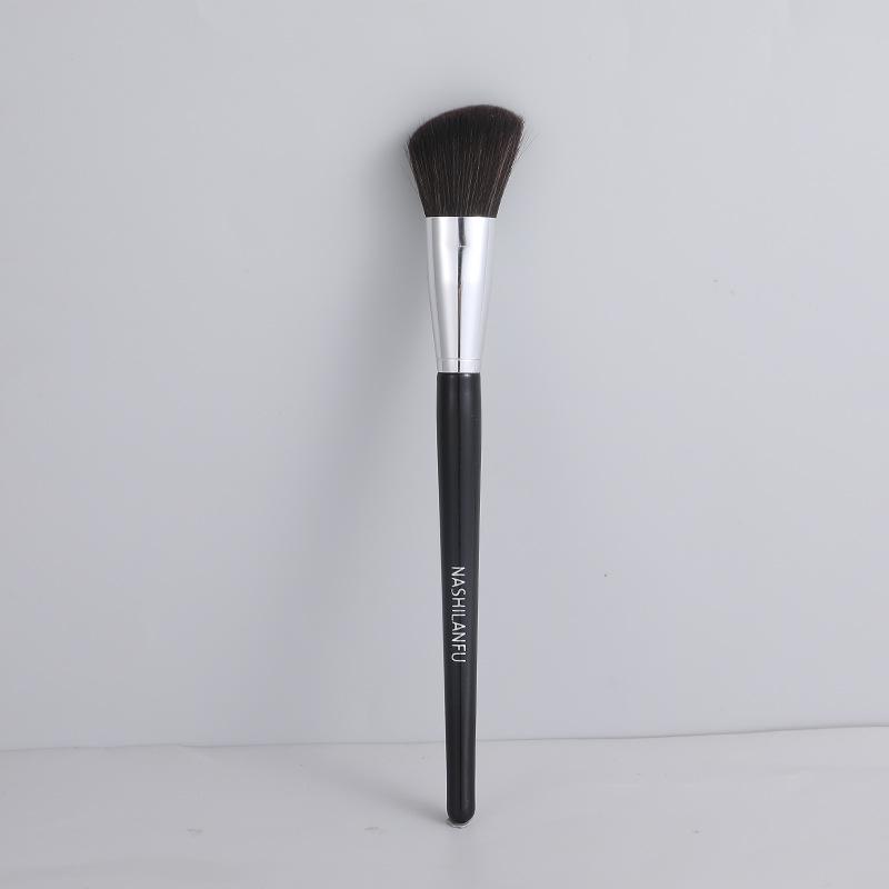 Silk Family Makeup Brush Set: Contour, Loose Powder, Blush, Blending, Eyebrow, Eye & Nose Shadow Brushes.
