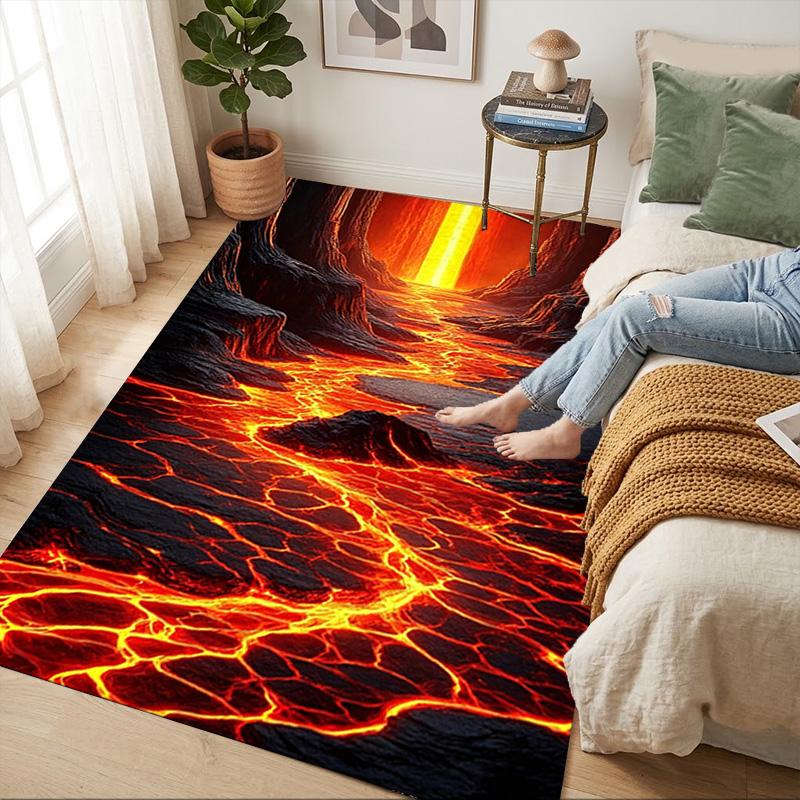 Lava Flow Living Room Nonslip Area Rug Soft Carpet For Bedroom Game Playroom Sofa Office Home Decor Doormat Christmas Gift C926164