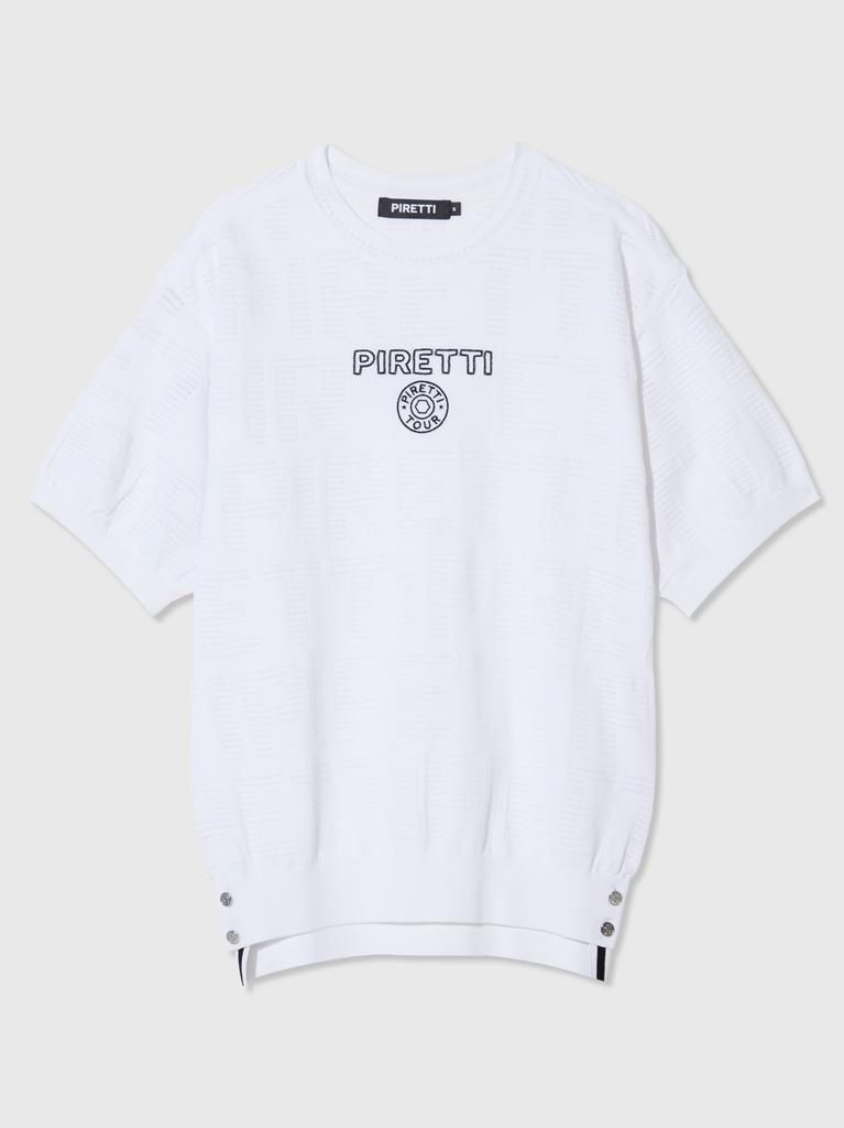 PIRETTI Savona Short Sleeve Sweater W_White