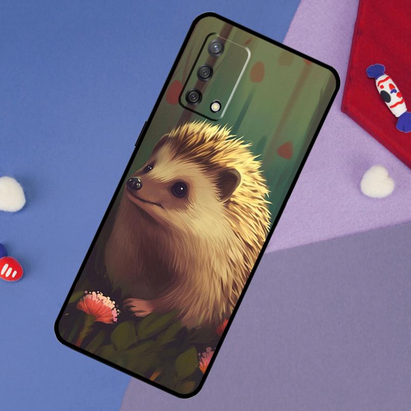 

Cute Little Hedgehog Case For Oppo A17 A60 A40 A80 A16 A76 A96 A98 A58 A78 A18 A38 A57 A74 A54 A94 A15 A5 A6 Pro OPPO A80 5G