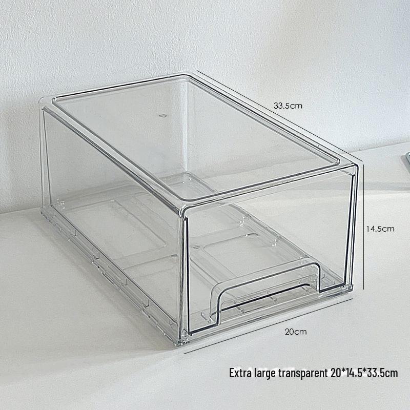 

Роскошный прозрачный акриловый ящик для хранения масок и косметики для лица - пыленепроницаемый и вместительный