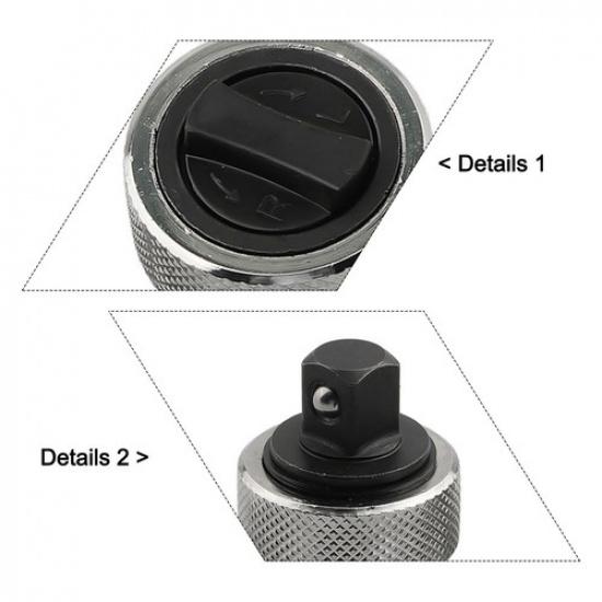 Mini Ratchet Socket Wrenches with Knurled Handles for Comfortable Grip