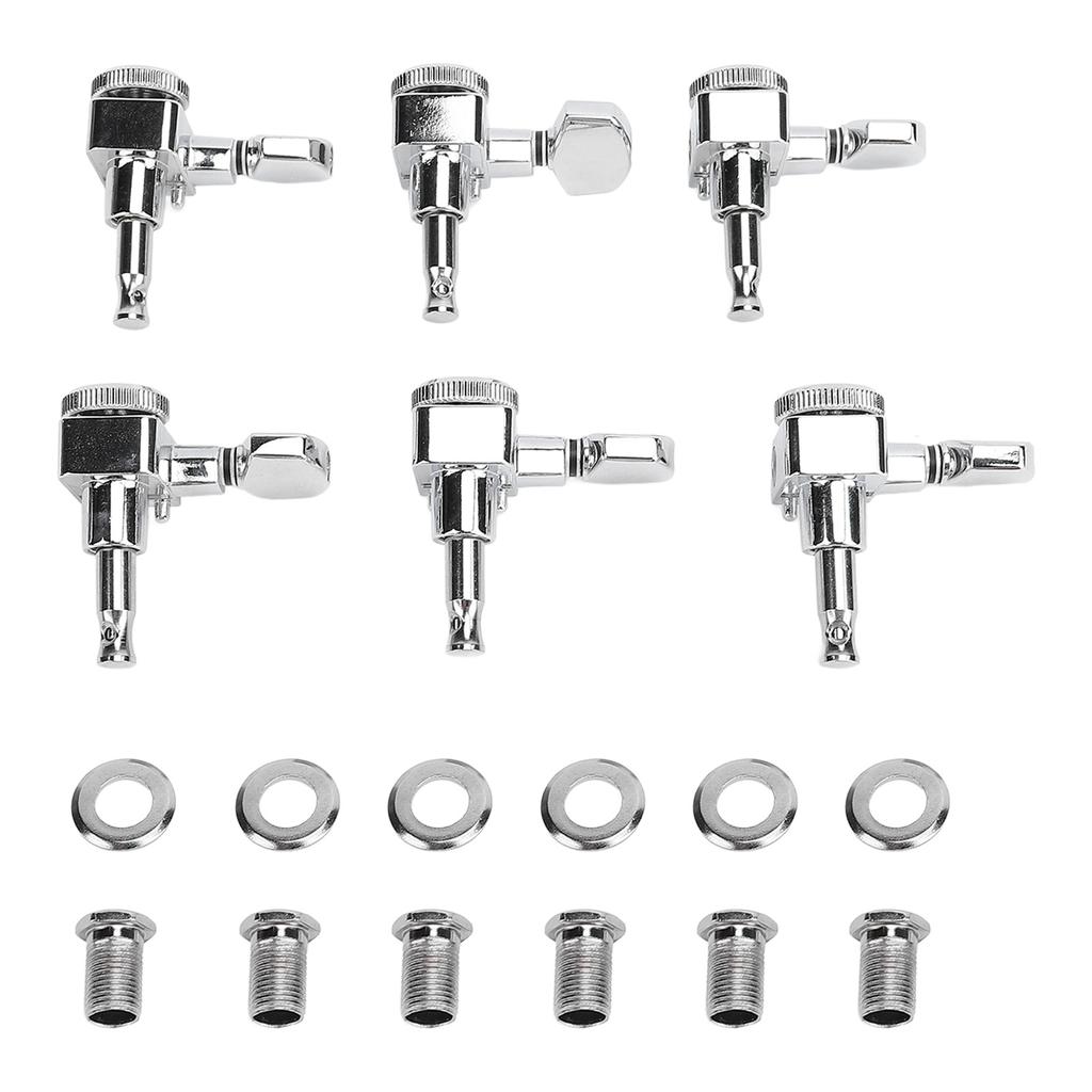 6 Pcs 6R Guitar Machine Head Metal Right Handed Acoustic Guitar String Tuning Pegs