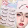 5 Pairs False Eyelashes Pack Soft Sharpened Tips Natural Look Lashes for Cosplay Party Makeup