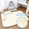 Dog Cooling Mat Ice Silk Cooling Pet Mat Bed Breathable Summer Pet Sleeping Pad with Neck Support Pillow for Small Dogs Cats