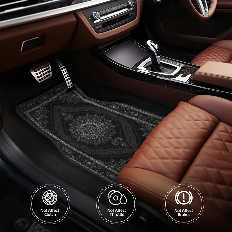 4 Stück Luxus Europäisches Muster Auto-Fußmatten - Ganzjahresschutz für Autos und SUVs - Perfektes Geschenk für Männer und Frauen