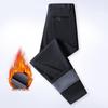 XueZhongFei Men's Fleece-Lined Straight-Leg Winter Pants