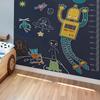 1PC PP Blackboard Wall Sticker Children's Educational Drawing Board 40x100cm