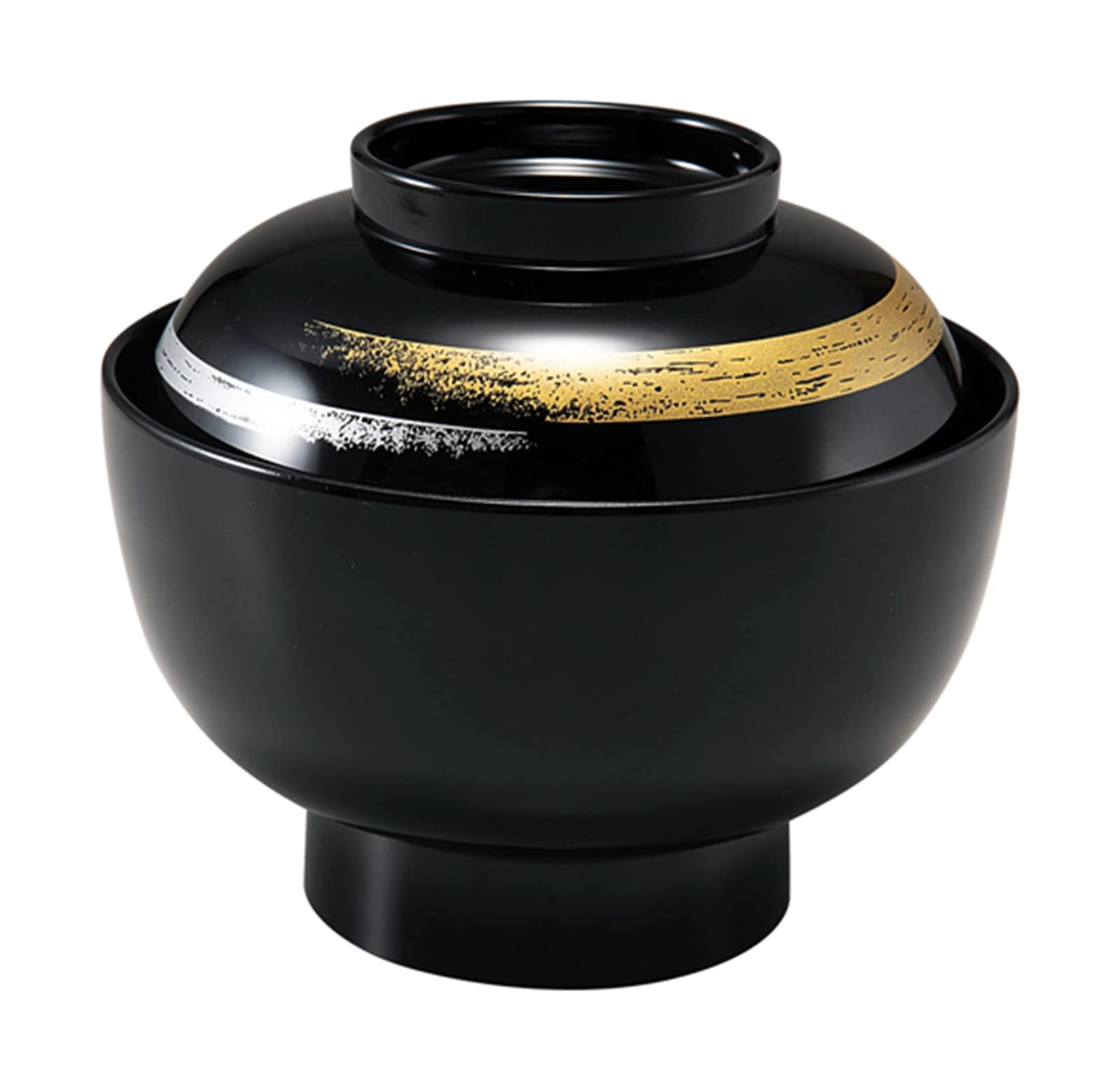 

Fukui Craft Zoni Black Kasuri 33710920 Heat-resistant 4.5-inch Bowl,