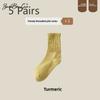 5 Pairs of Women's Autumn and Winter Fashion New Drum Pile Socks