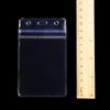 Hot PVC Plastic Transparent Badge Holder Zipper Pocket ID Card