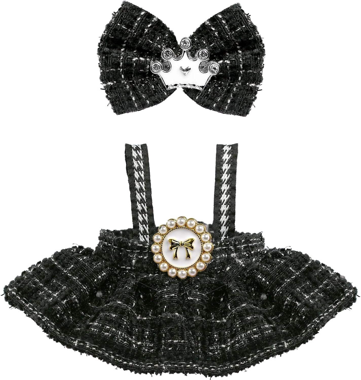 

Одежда для куклы LABUBU (НЕТ куклы),Наряд для LABUBU, Набор одежды для переодевания LABUBU, Аксессуары для LABUBU чёрный