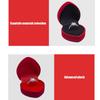 1Pc High End Plush Heart-Shaped Ring Gift Box, Plush Ring Storage Box, Exquisite Heart-Shaped Ring Jewelry Box Used for Proposal Engagement Wedding