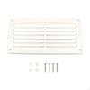 Ventilation Louver Cover Rectangular Vent with Screws Slatted for RV Owners, Boat Builders,
