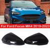 For US Ford Focus MK4 - Rearview Side Mirror Cover Wing Cap Sticker Exterior Door Rear View Case Trim Carbon Fiber Look