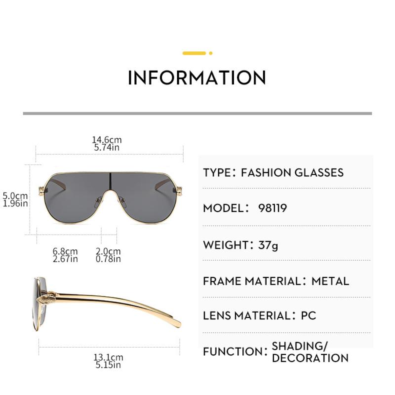 Women's Sunglasses, Metal Large-frame Aviator Sunglasses, Men's and Women's Fashion Sunglasses.