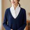 Sweet Detachable V-neck Shirt Collar Cotton Material False Collar  Autumn Winter