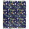 JQ Licensing Jl-Jp-Jq Silky Tiki Flower Fishing Supersoft Blanket