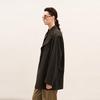 LESS Women's Wool Blend Loose Long Blazer