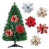 Home Decorations Christmas Tree Ornaments Artificial Christmas Flowers Fake Flowers Glitter