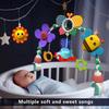 Musical Baby Stroller Arch Travel Car Seat Toy Baby Play Arch Crib Accessory Mobile for Bassinet Pram Activity Arch Bar for Baby