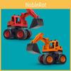 Excavator Toy Plastic For Kids With Inertia Drive And Movable Attachments