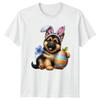 Cute GerUnisex Shepherd Puppy Easter Bunny TShirt Dog Lovers Easter Gift For Him