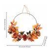Wreath with Jute Twine Silk Floral Hoop Open-Frame for Entryway, Door,