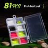 Fishing Tackle Soft Fishing Lures Set for Freshwater Saltwater Artificial Baits with Split Tail Grub Worms Jig Head Hook