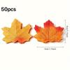50/100pcs Vibrant Artificial Maple Leaves 3.15inch | Perfect for DIY Wreaths, Home, Outdoor, Wedding, and Festival Decorations