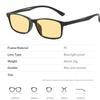 Men's Square-framed Night Vision Glasses Fashion High Definition Yellow Lenses Reading Glasses Women Plus Diopter Presbyopia