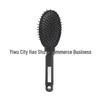 Cross-Border Rubber-Coated Detangling Massage Hair Comb with Fluffy Air Cushion