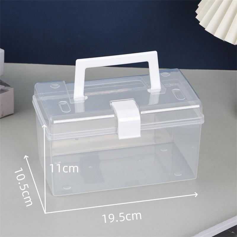 Large Household Three-Layer Medicine Organizer Box