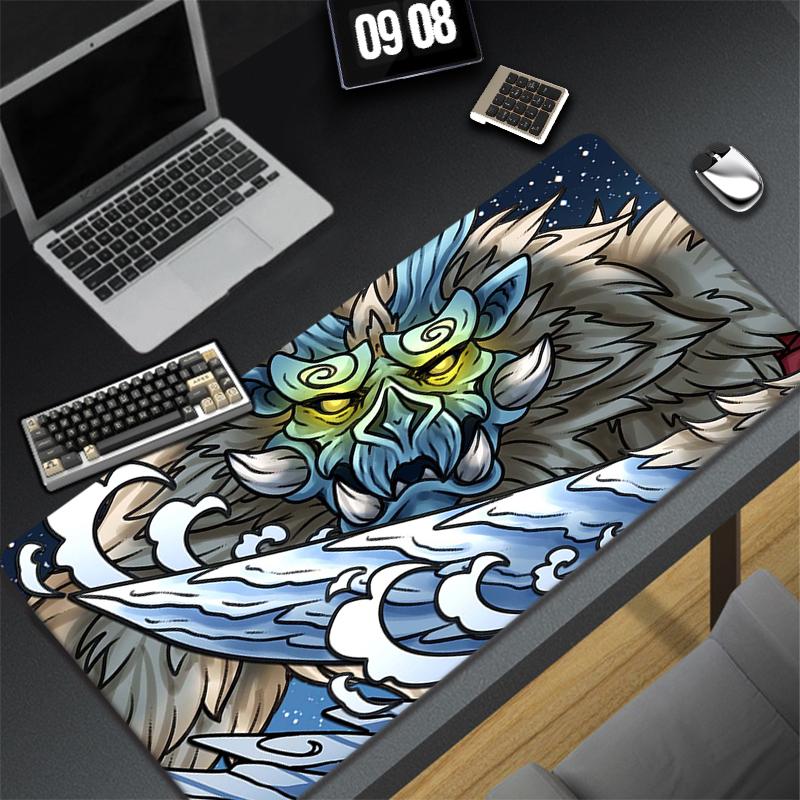 Monster Hunter Mouse Pad Gamer Mousepad Company Keyboard Mat Mause Gamer PC Cabinet Desk Table Pad Gaming Laptop Large Deskmat