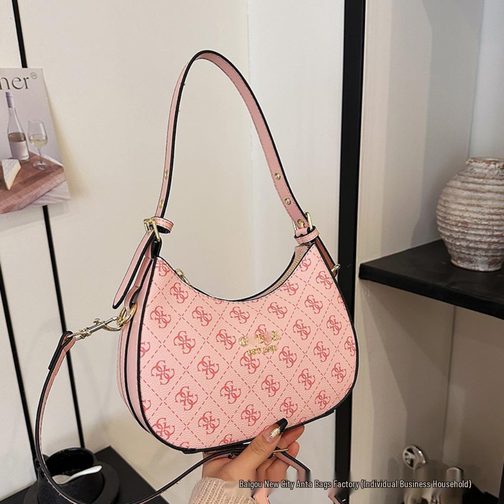 Bolsa Transversal Retrô Europeia Feminina - Alta Qualidade, Versátil, Estilo Ombro Único com Design de Letras