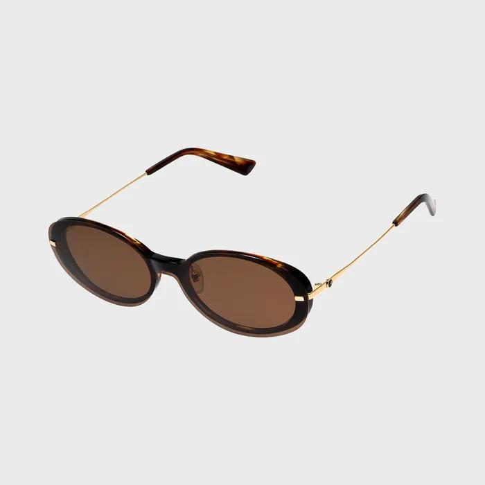 HUNTER_[WOMAN] Round Combination Clip-on Sunglasses - Havana HTB27