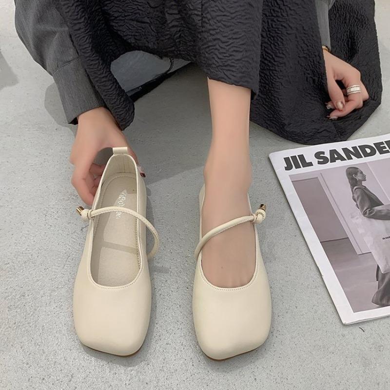 Mote Kvinners Fritidssko Båtsko Loafers Ballerina Rund Tå Ballettflate Sko 2024 Vår Kvinners Flats Komfortable Myke Grunne