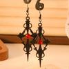 Jewelry Punk Diamond Cross Earrings Necklace Girls Halloween Party Earrings