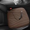 12/24V Car Heated Seat Cushion 17.72"x17.72" Memory Foam Seat Protector Pad with Anti-Slip Bottom