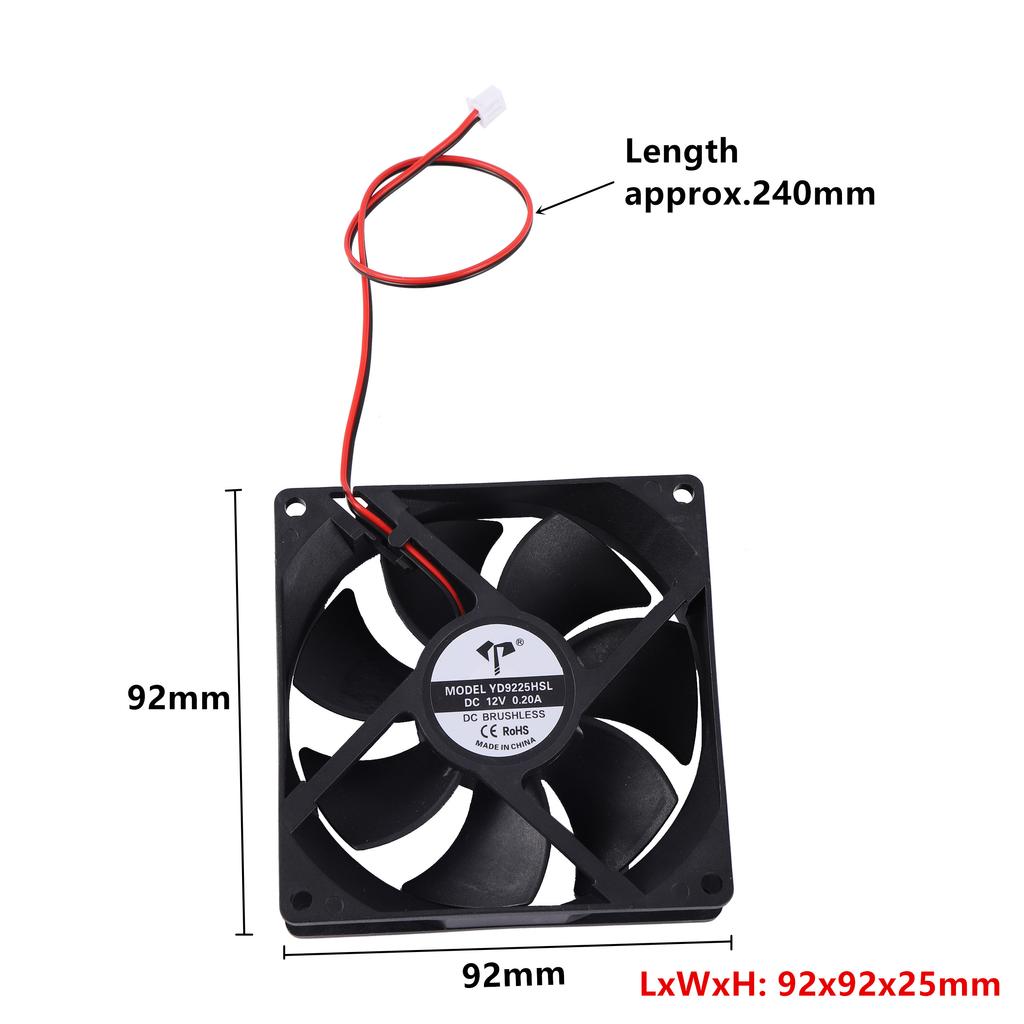 DC12V 0.15A/0.20A No Noise Fan Automatic Egg Incubator  Hatcher Fan Air Ventilation Industrial Incubator Fan Exhaust 1 Pc
