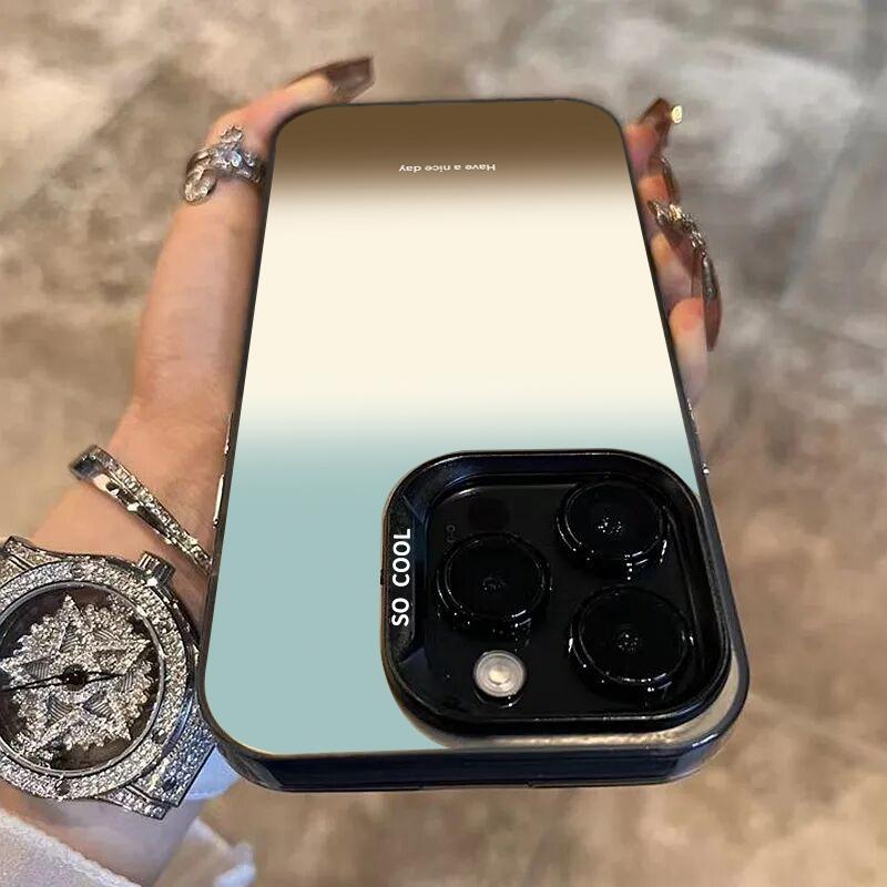 Gradient color Matte Silver IMD Phone Case For  Mi 14 13 12 12T 13T Pro 11 Lite 5G Poco F6 X5 X6 M6 Pro Shockproof Cover