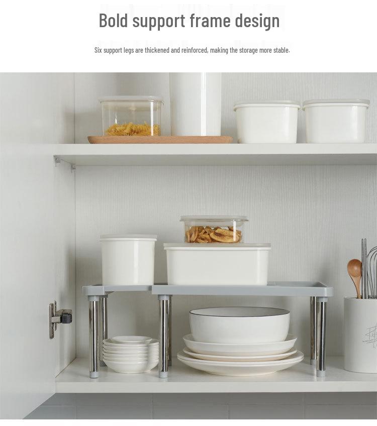 Retractable Double-Layer Stainless Steel Spice Rack and Organizer